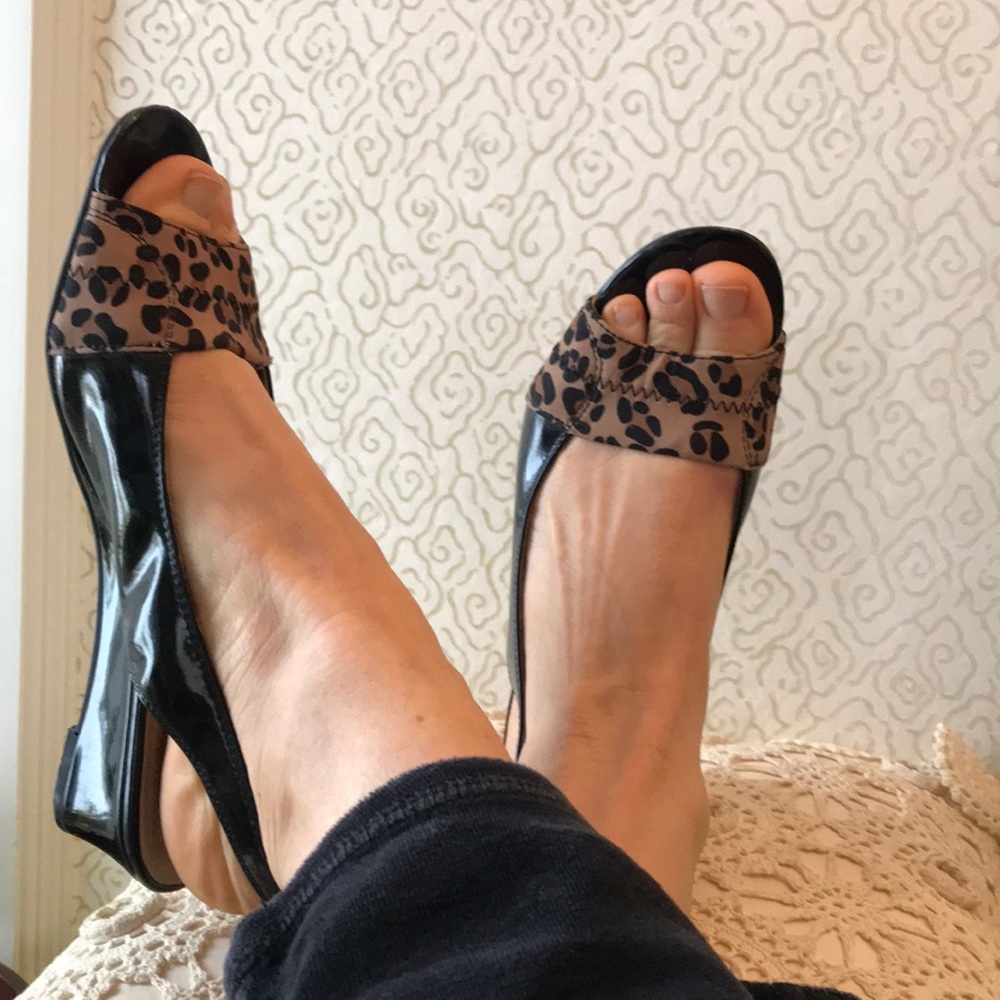 Leopard mini wedges
